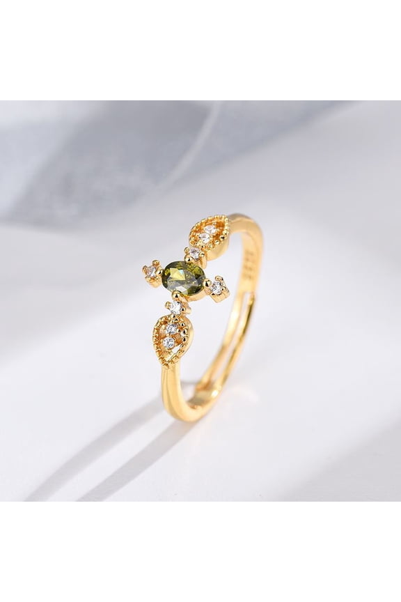 Open Mouth Zircon Ring For Women Diamond Studded Ellipse Geometric Korean Jewelry Everyday Sparkle Always For Her