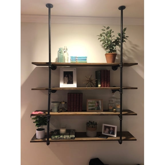Open Pipe Shelving Unit Cobalt