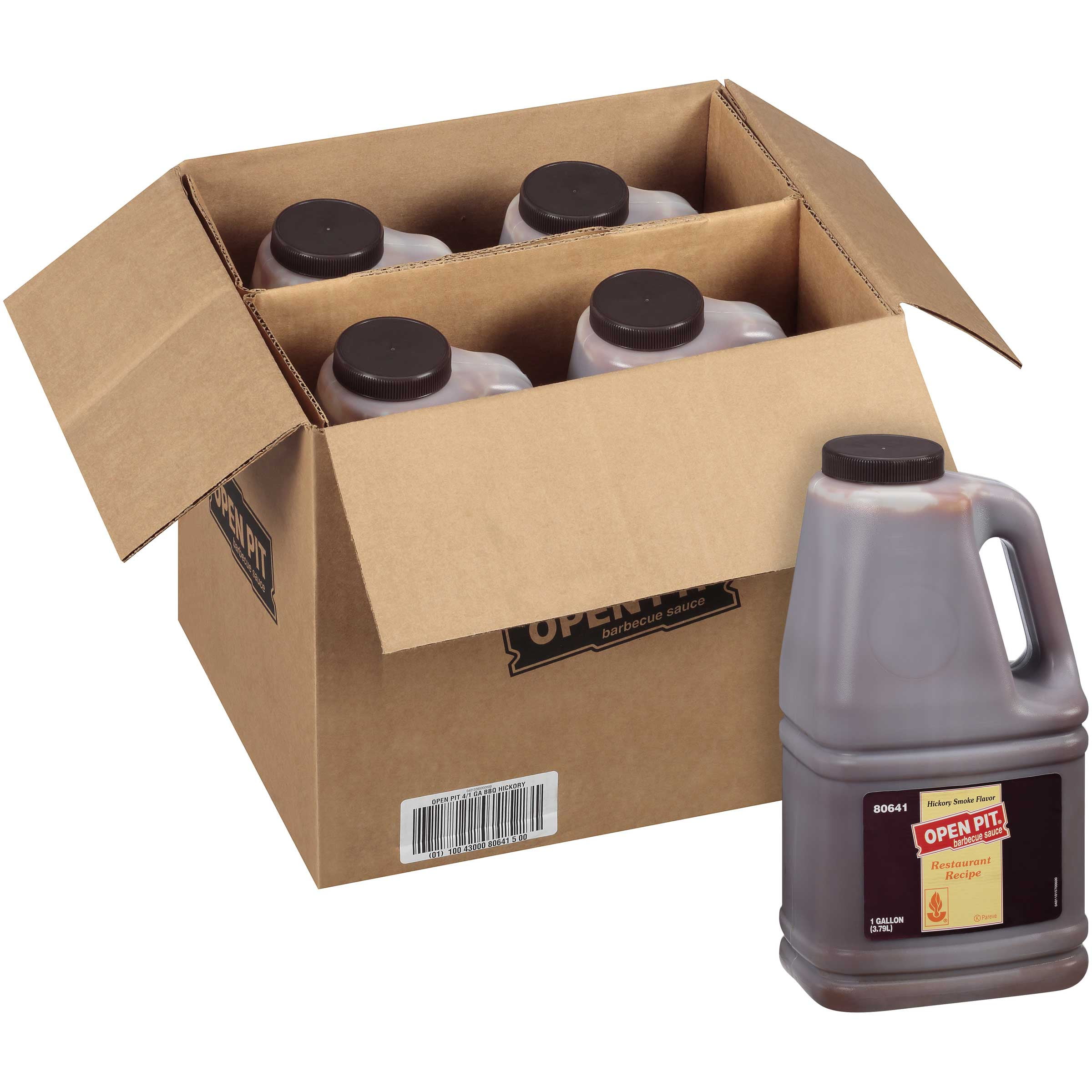 Open Pit Hickory Barbecue Sauce Jug, 1 Gallon - 4 per Case - Walmart.com
