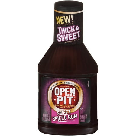 Open Pit Thick & Sweet Spiced Rum Barbecue Sauce, 18 oz.