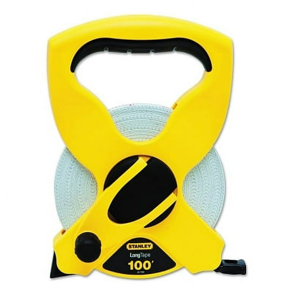 Open Reel Fiberglass Long Tape, 100 ft x 1/2 in, Inch, Double Sided, Yellow | Bundle of 2 Each