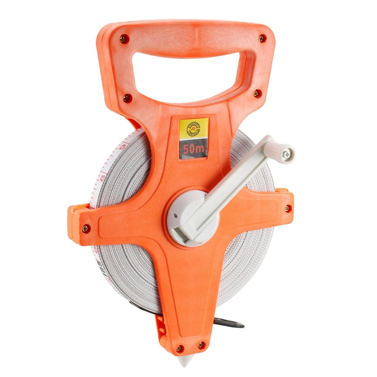 Open Reel Tape Measure 50M 165 Ft Measuring Tape Surveyor Tool