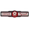 thumbnail image 1 of Open Road Brands Chrysler Plymouth Dealer, Red and White Vintage Tin Metal Wall Art - an Officially Licensed Product Great Addition to Add What You Love to Your Home Decor, 1 of 1