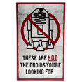 thumbnail image 1 of Open Road Brands Star Wars Not The Droids Embossed Metal Sign, 1 of 1