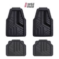 thumbnail image 1 of Open Road Sport Car Floor Mats, 4-Piece All-Weather Rubber Mats, Universal Fit, 1 of 10