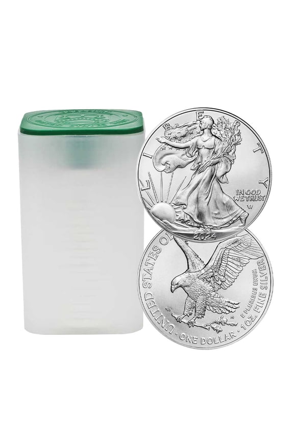 Open Roll of 20 - 2024 $1 1-oz American Silver Eagle Brilliant Uncirculated