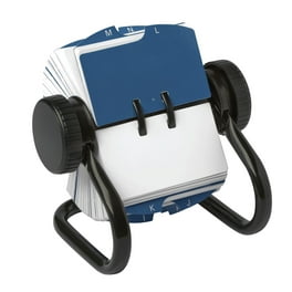 Open Rotary Card File, Holds 500 2.25 x 4 Cards, Black Open Rotary Card File, Holds 500 2.25 x 4 Cards, Black