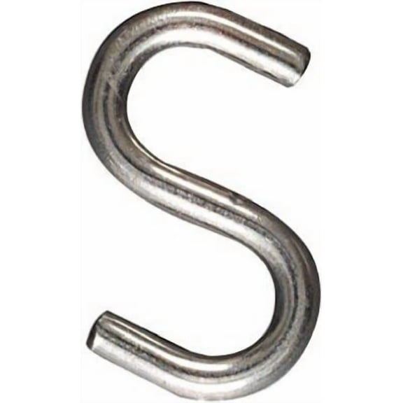 Open S Hook, Stainless Steel, 2-In. -N233-544