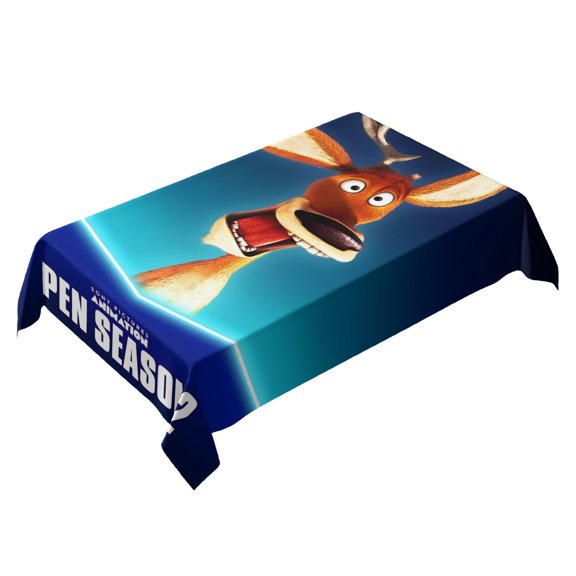 Open Season Themed Square Tablecloth 54 * 72 Inches Durable Stylish