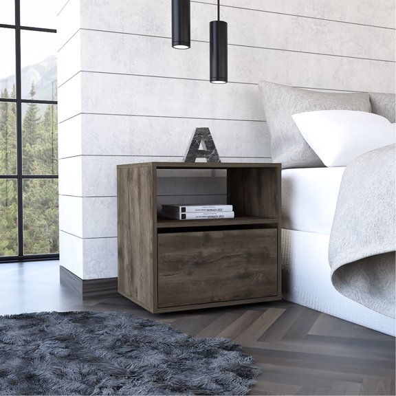 Open Shelf Nightstand / Smart Storage for Bedroom Essentials