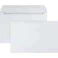 thumbnail image 1 of "Open-Side Booklet Envelope, #6 1/2, Hub Flap, Gummed Closure, 6 X 9, White, 100/box | Bundle of 5 Boxes", 1 of 2