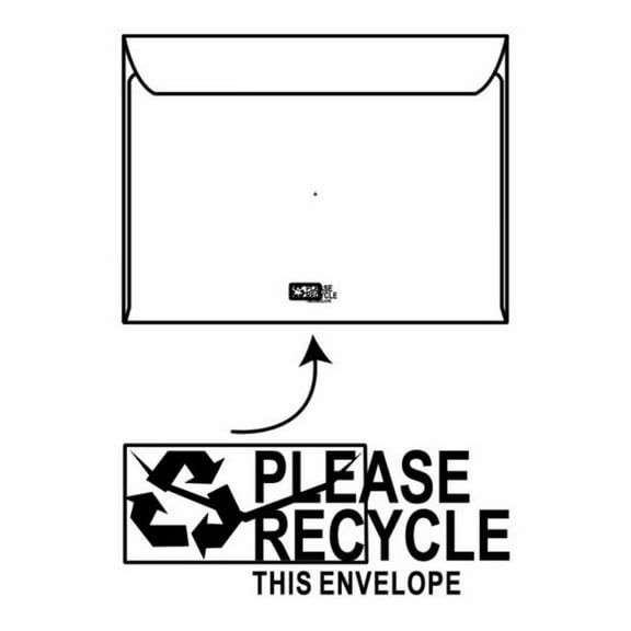 Open Side Booklet Envelopes, 9" x 12", 28#, White, Side Seams (Box of 500)