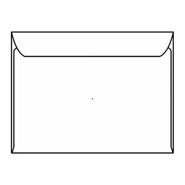 Open Side Booklet Envelopes, 9" x 12", 28, White, Side Seams (Box of 500)