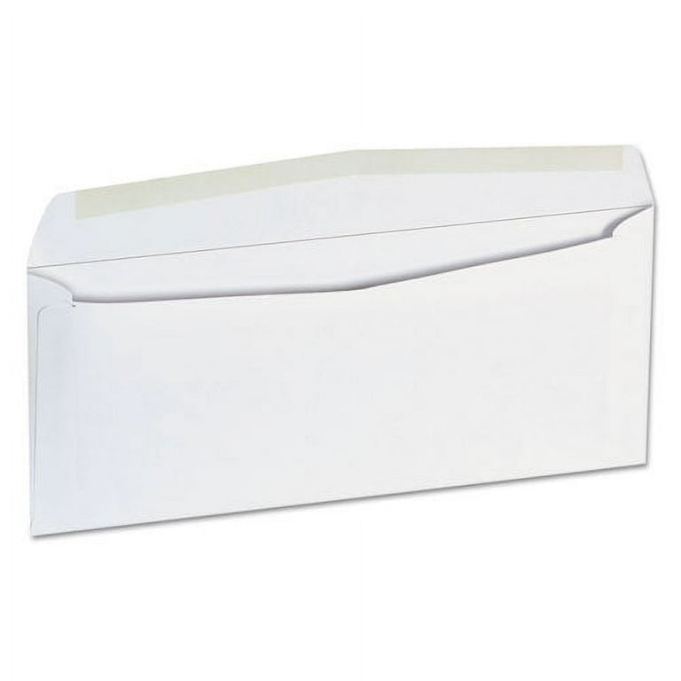 Open-Side Business Envelope, #9, Square Flap, Gummed Closure, 3.88 x 8.88, White, 500/Box Open-Side Business Envelope, #9, Square Flap, Gummed Closure, 3.88 x 8.88, White, 500/Box