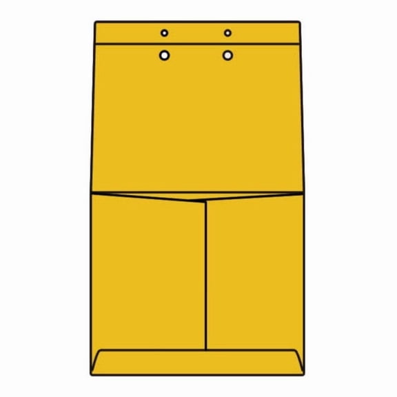 Open Side Classification Envelopes, 9" x 14-1/8", 28#, Tan Kraft, Reinforced Extension, Ungummed Flaps (Box of 100)