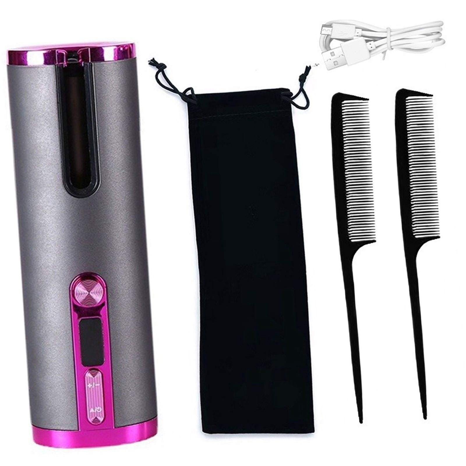 Portable One Plus Open Open-Sided Chamber Hair Curler with One-Button Automatic Winding ...