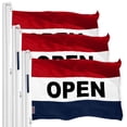 thumbnail image 1 of Open Sign Business Flag 3x5FT 3-Pack Printed 150D Polyester By G128, 1 of 3