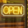thumbnail image 1 of Open Signs for Business, LED Neon Open Sign for Business Window, Lighted Neon Open Lights for Retail Bar Cafe Bakeries Barber Salon, USB Powered 16 inch, 1 of 7