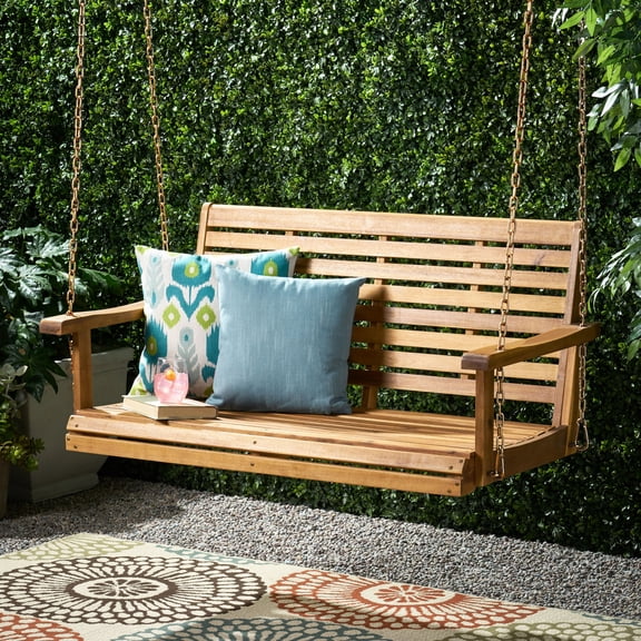 Open Slat Paneling Feature | Warm Day Porch Comfort | Breathable and Cool Swing