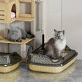 thumbnail image 1 of Open Small Cat Litter Box with High Side,Anti-Splashing Kitten Litter Pan,Semi-Enclosed Removable Kitty Cat Toilet with Litter Sifting Scoop for Boxes Easy to Clean No Odor, 1 of 6