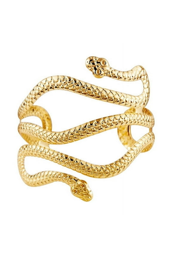 Open Snake Upper Arm Bangle Bracelet Adjustable Arm Cuff Bangle Bracelets for Women Fashion Jewelry