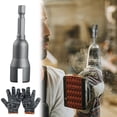 thumbnail image 1 of Open Socket Wrench Slotted 4mm/4.2mm Sleeve 65MM Power Wing Nut Driver,Quick and Efficient Tightening/Loosening Tool for Wing Nuts, Bolts,Hooks Durable Steel Construction with 1/4 Inch Hex Shank D, 1 of 9