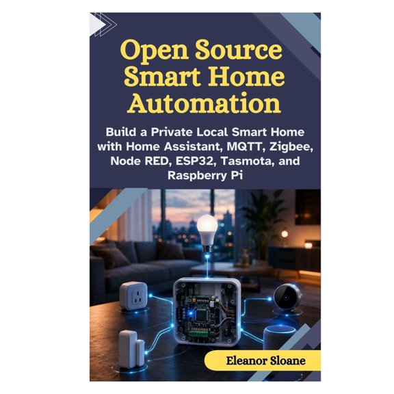 Open Source Smart Home Automation: Build a Private Local Smart Home with Home Assistant, MQTT, Zigbee, Node RED, ESP32, , (Paperback)