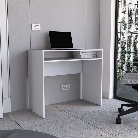 Open Storage Shelf Desk For Practical Office Use Rectangular With Stable Productivity