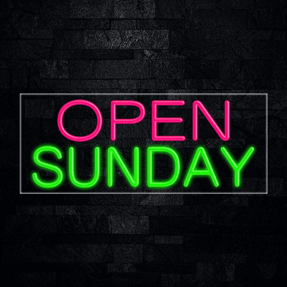 Open Sunday-LED Neon Sign 30