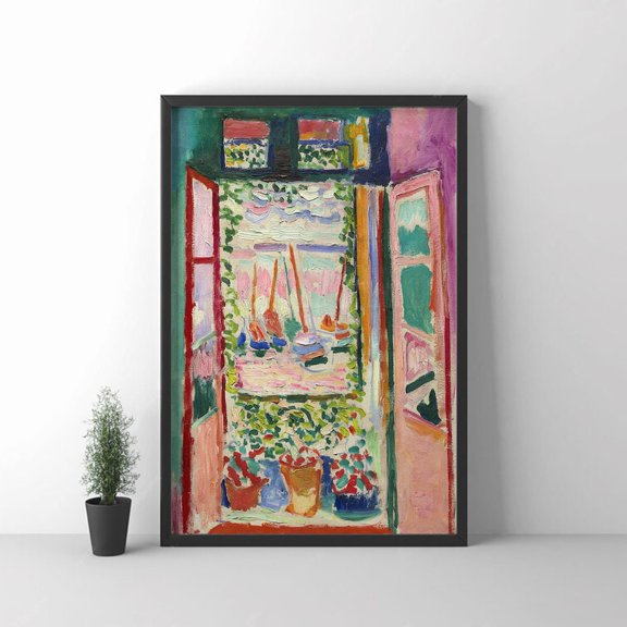 Open The Window Vintage Poster, Room Decor Wall Art Print