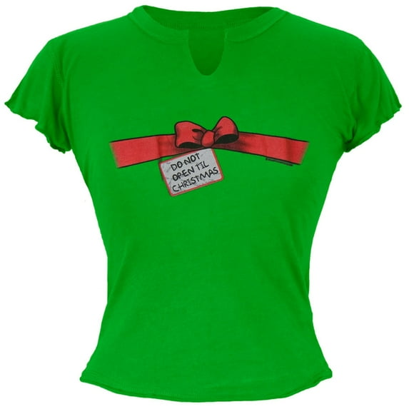 Open Til Christmas Juniors T-Shirt - Large