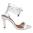 thumbnail image 1 of Open Toe Ankle Tie-Up Heels, 1 of 8