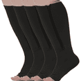 thumbnail image 1 of Open Toe Compression Socks Women & Men: Plus Size Compression Socks for Women Wide Calf 15-20mmHg, Zipper - Toeless Compression Socks Wide Calf Plus Size Support Socks, 1 of 5