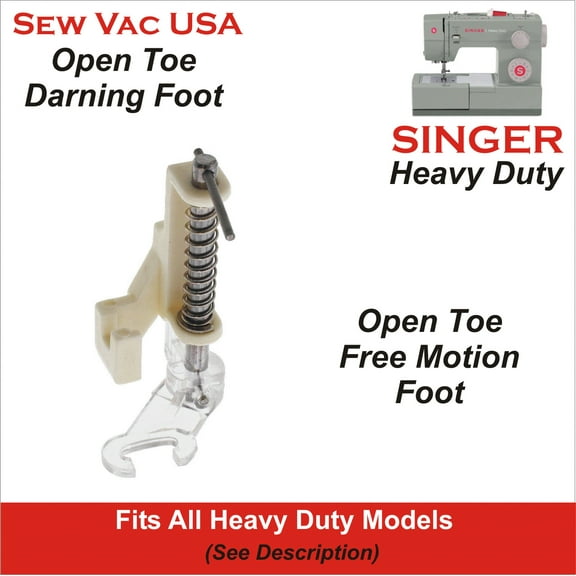 Open Toe Darning & Embroidery Foot For SINGER Heavy Duty Model 4423