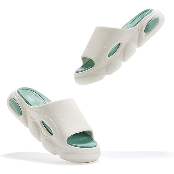 Open Toe Slide Slipper for Women and Men, Detachable Non Slip Quick Drying Shower Slides, Bathroom Sandals Super Soft Comfy Thick Sole