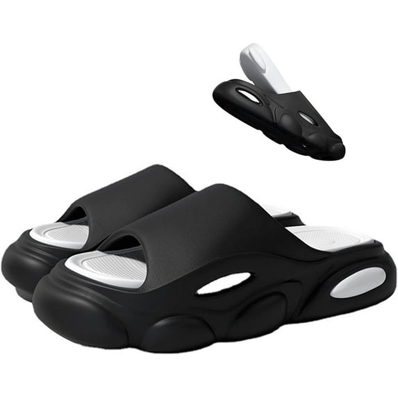 Open Toe Slide Slipper for Women and Men, Detachable Non Slip Quick Drying Shower Slides, Bathroom Sandals Super Soft Comfy Thick Sole