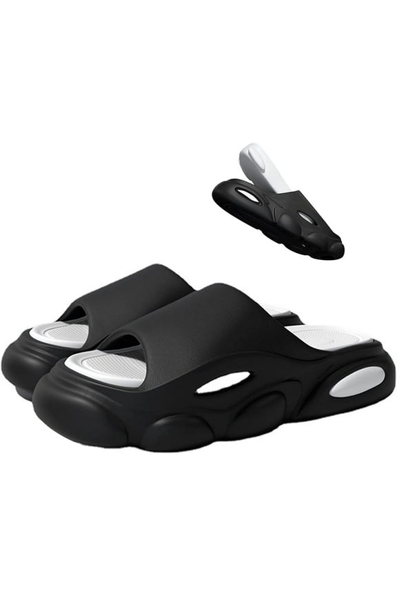 Open Toe Slide Slipper for Women and Men, Detachable Non Slip Quick Drying Shower Slides, Bathroom Sandals Super Soft Comfy Thick Sole