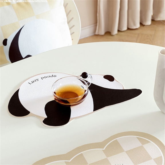 Simple Light Luxury Coffee Table Mat Leather Tablecloth Waterproof and Oil-proof Anti-scalding Modern Simple High-end Table Mat PVC