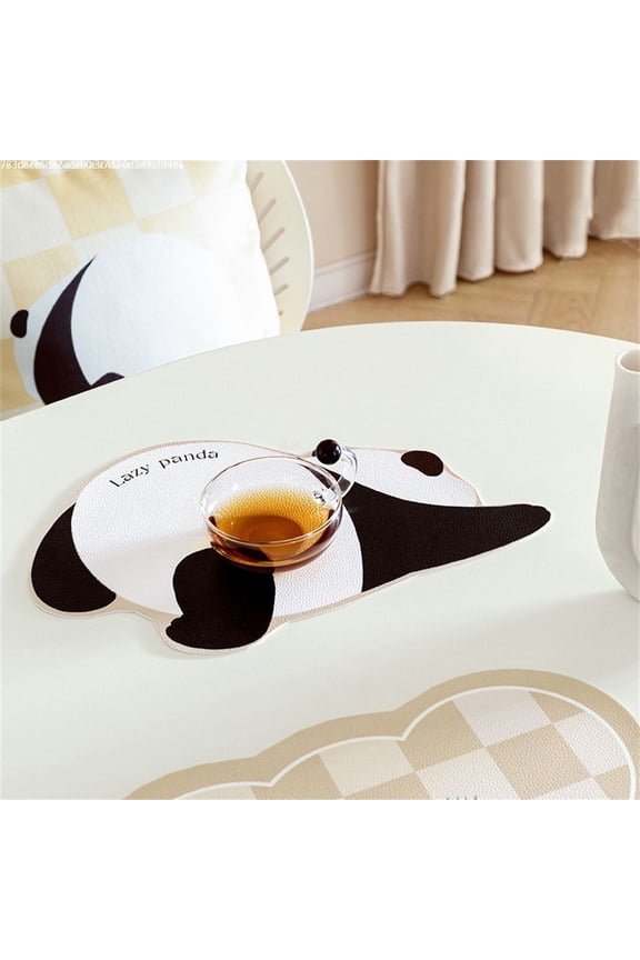 Simple Light Luxury Coffee Table Mat Leather Tablecloth Waterproof and Oil-proof Anti-scalding Modern Simple High-end Table Mat PVC