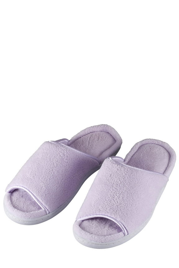 Open-Toe Terry Slipper
