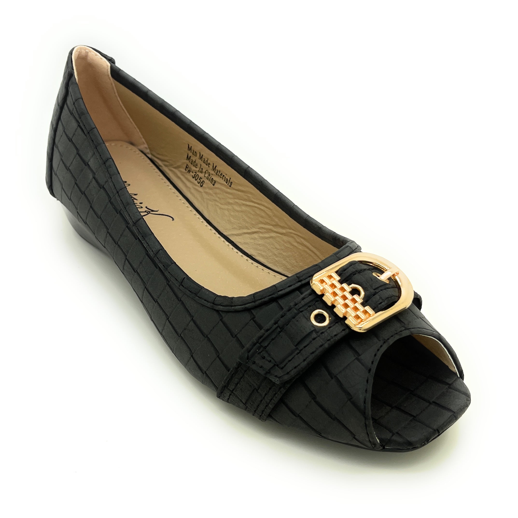 Open Toe Wedge Flat