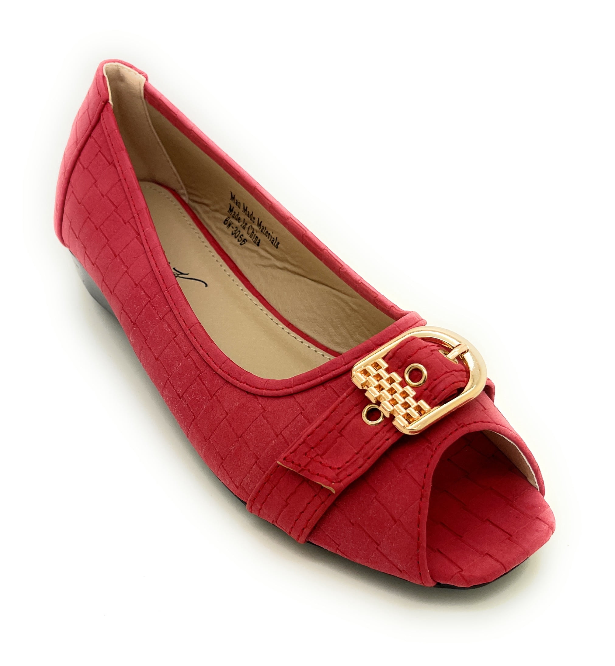 Open Toe Wedge Flat