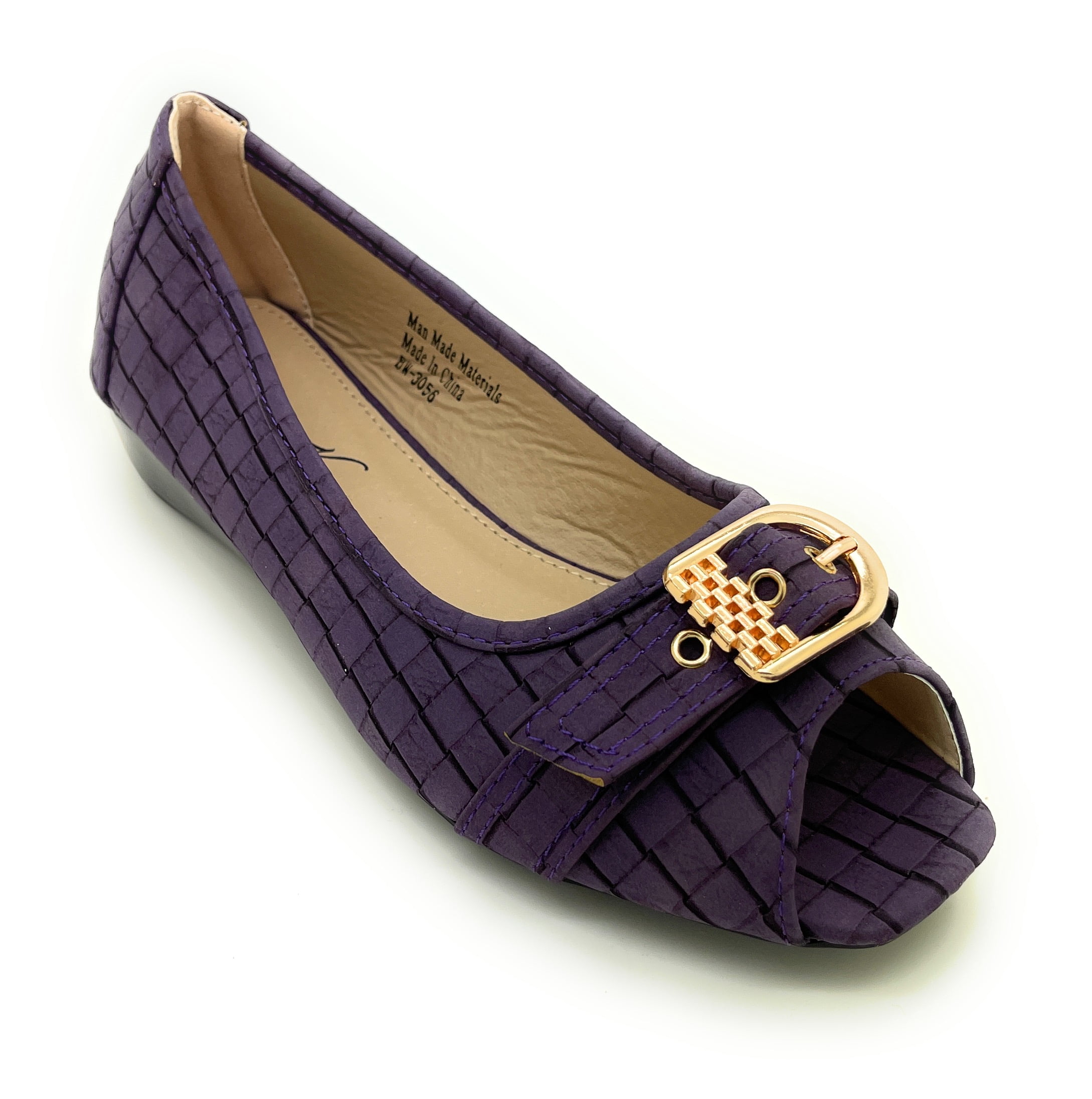 Open Toe Wedge Flat