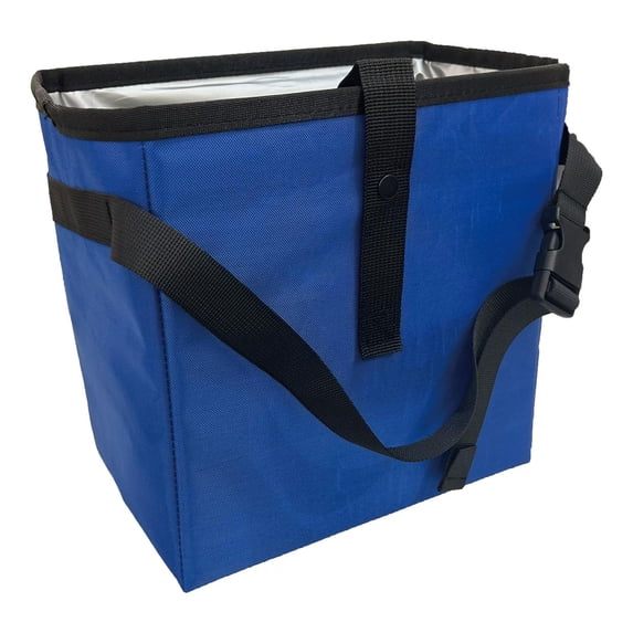 Open-Top Car Trash Can- Waterproof Leakproof Hanging Car Trash Bag Auto Garbage Can for Back Seat Organizer- Large Capacity Storage Bag Auto Garbage Bin Multipurpose for Cars SUV Truck(BLUE)