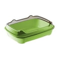 thumbnail image 1 of Open Top Cat Litter Box With High Sides And Leak Proof Design Durable Plastic Pan For Easy Scooping Scratch Resistant And Waterproof Bottom Spacious For Various Clumping Litters, 1 of 6