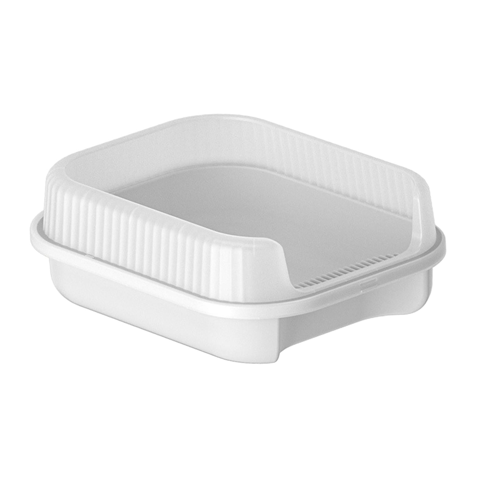 Open Top Cat Litter Box Open Top Cat Litter Tray for Small Medium Large