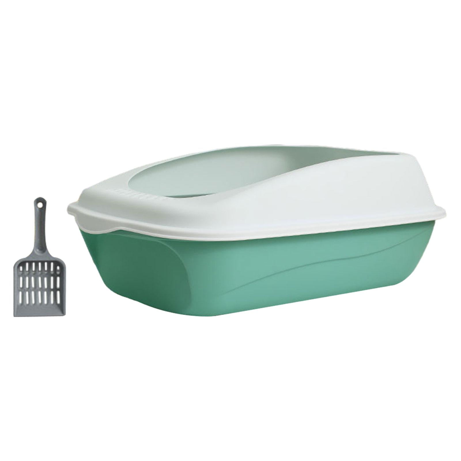 Open Top Cat Litters Box Cage Pet Supplies for Rabbit Small and Medium Cats Green