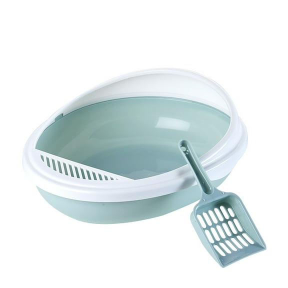 Open Top Cats Litter Box Shape to Offer Cats Plenty of Room and Quick Accessibility Anti-splash Keep Floor C