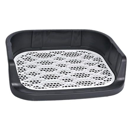 Open Top Dog Cats Potty Toilet, Small Animals Training Pads Holder Deep Loo Bedpan Pet Litter Tray for Kitty Rabbit Kitten