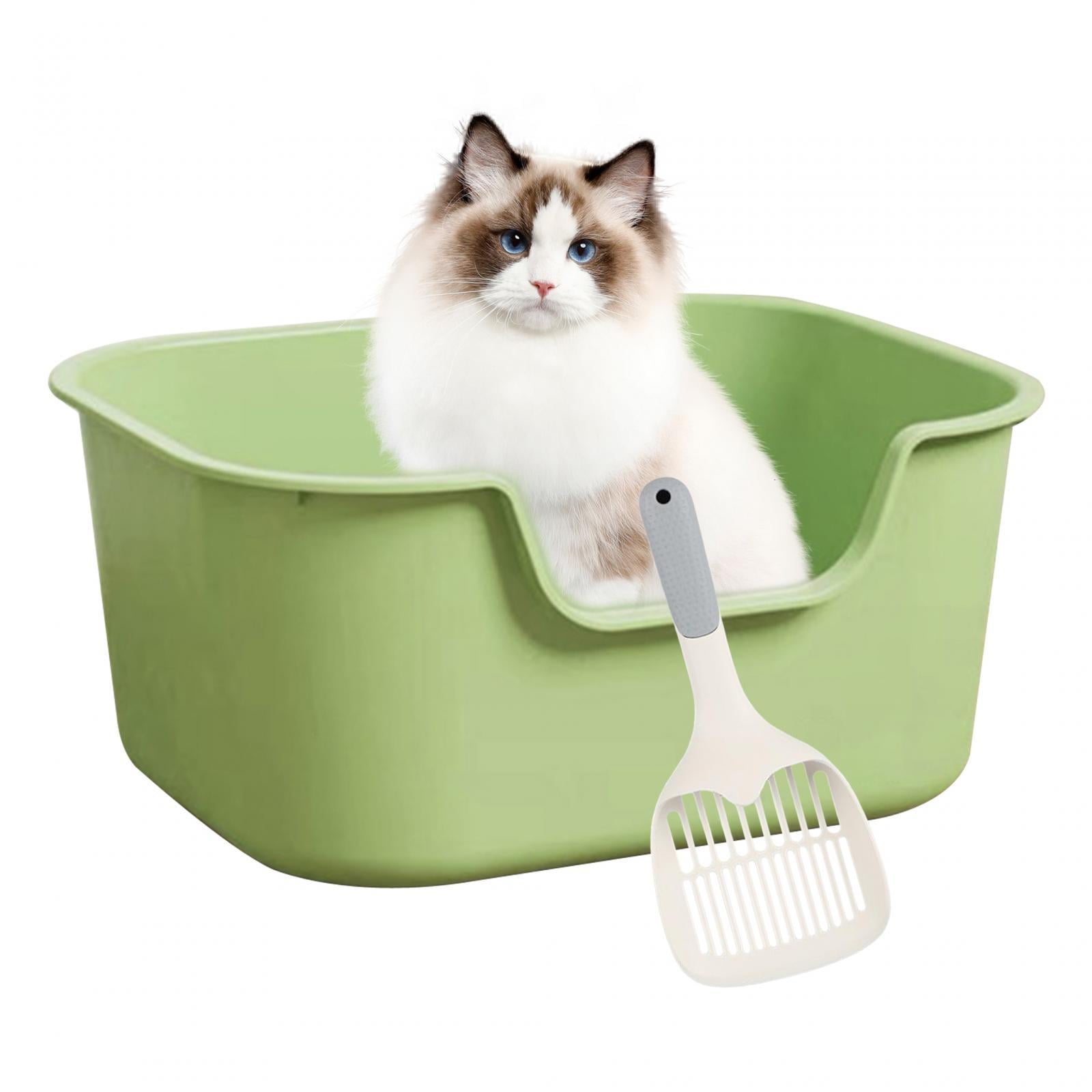 Open Top Pet Litter Tray Cat Kitten Potty Toilet Kitty Litter Pan Large